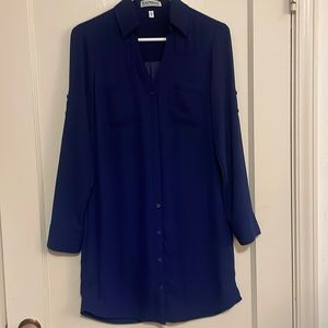 Blue blouse dresss